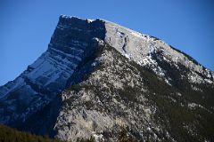 20B Mount Rundle Close Up Before Sunset From Banff In Winter